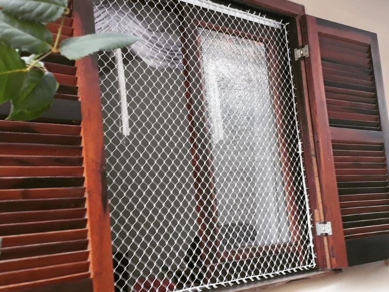 Instalação de rede de proteção em Vila Progresso, Campo Grande